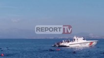 Report TV - Emigrantët, anija shqiptare shpëton 115 sirianë në Egje