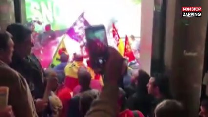 Emmanuel Macron : Des cheminots envahissent le siège de La République En Marche (Vidéo)