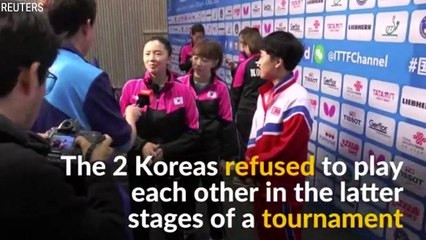 Korea Teams Unite Half Way Through Table Tennis World Championships