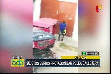 Chiclayo: vecinos registran violenta pelea callejera