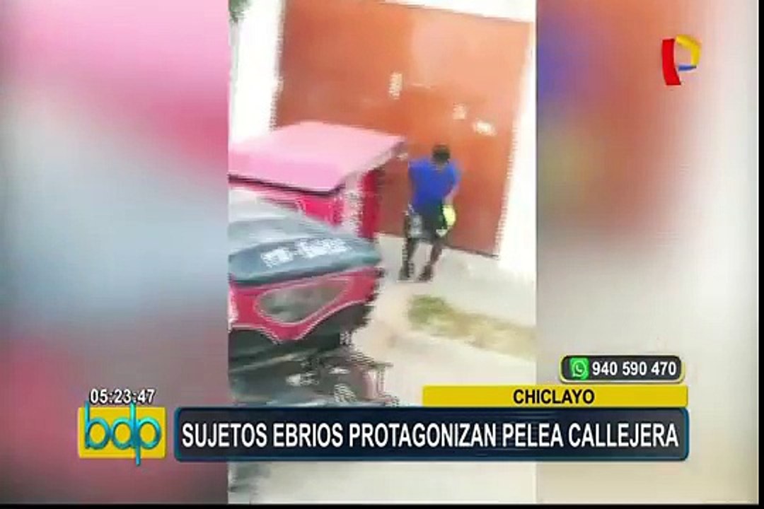 Chiclayo: vecinos registran violenta pelea callejera