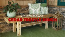How to Build an Outdoor Trestle Bench