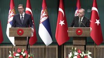 Erdoğan- Vucic ortak basın toplantısı - Vucic  - ANKARA