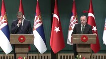 Sırbistan Cumhurbaşkanı Ankara'da, Ortak İmza Töreni ve Basın Toplantısı