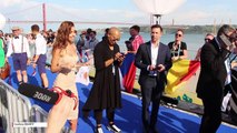 Eleni Foureira (Cyprus) @ Eurovision 2018 Red / Blue Carpet Opening Ceremony