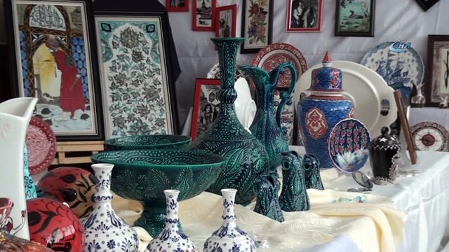 Kütahyalı kursiyer kadınlardan göz kamaştıran sergi