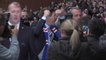 Steven Gerrard parades in front of Rangers fans at Ibrox