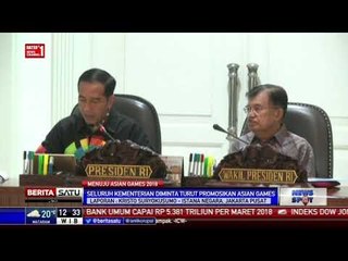 Gelar Ratas, Seluruh Kementerian Diminta Ikut Promosikan Asian Games