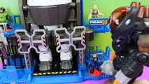 Imaginext Villain Robot takes over Superhero Batman BatBot saves Police Bane Just4fun290