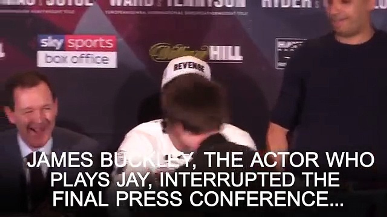 Jay from Inbetweeners gatecrashes Haye v Bellew press conference - Daily Mail