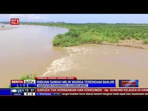 Tanggul Sungai Jebol, Ribuan Hektar Lahan di Sulbar Rusak