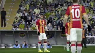 FIFA 15 ile FENERBAHÇE-GALATASARAY Derbisi (Türkçe Spikerli) | Şükrü Saracoğlunda