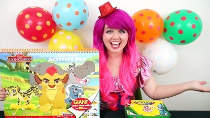 Coloring Kion The Lion Guard GIANT Coloring Book Crayons | COLORING WITH KiMMi THE CLOWN