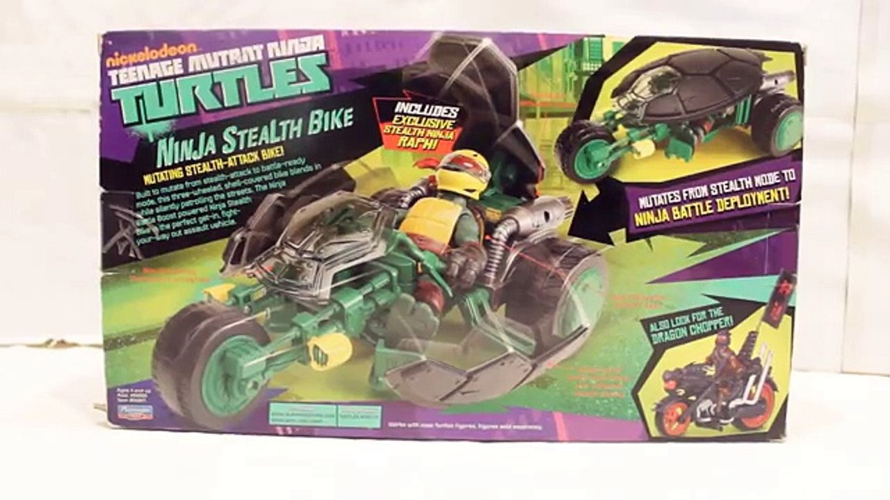 (ESPAÑOL) TORTUGAS NINJA - ninja motocicleta de sigilo - figura - set - revision - critica