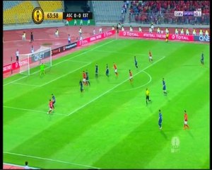 هدف أول للأهلي عن طريق مروان محسن ولكن يلغيه الحكم بسبب التسلل