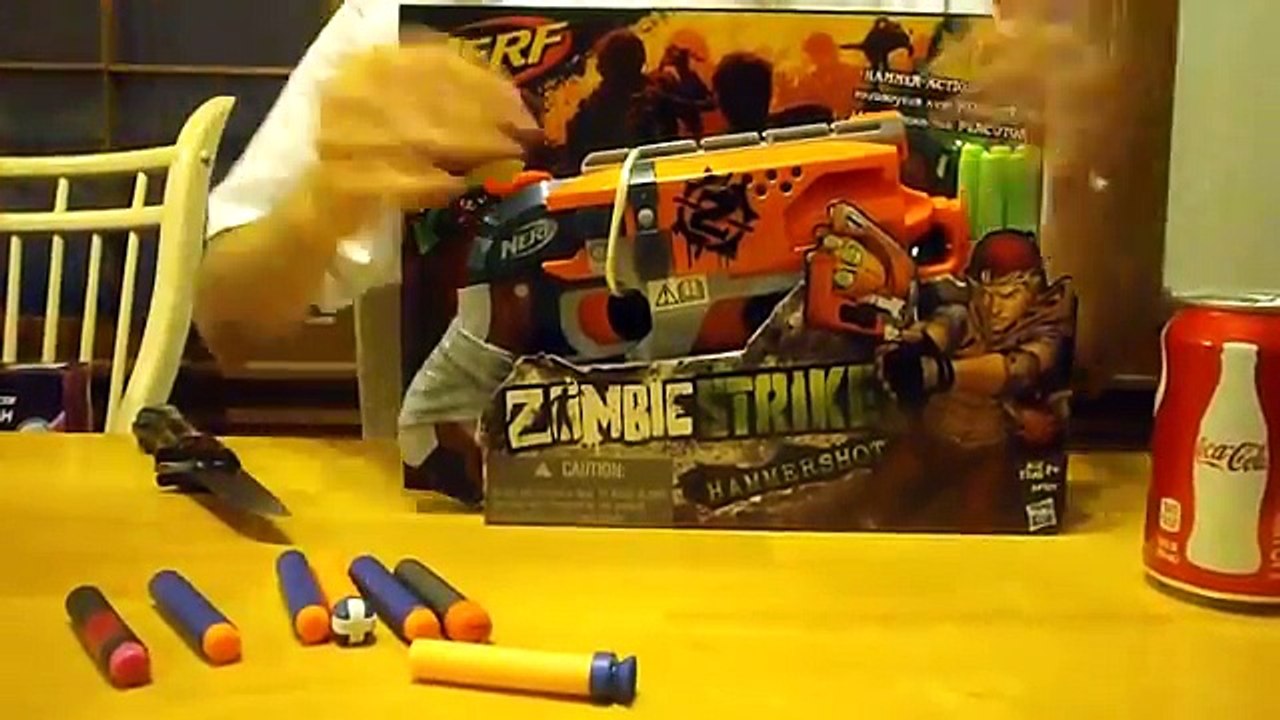 Review: The new Nerf Zombie Strike Hammershot rev-5 (best blaster of new)