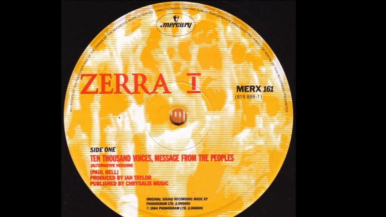 Zerra I ‎- Ten Thousand Voices, Message From The Peoples (Alternative Version) (A)