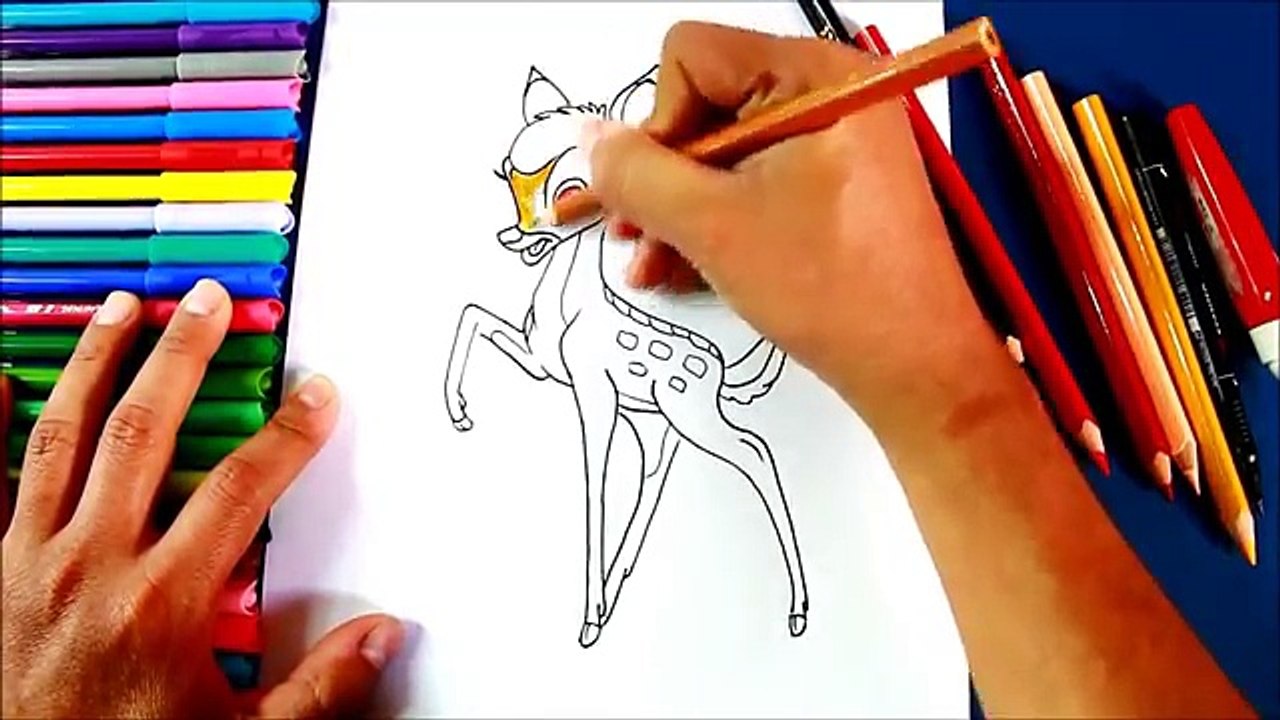How to draw BAMBI | Cómo dibujar a Bambi (paso a paso)