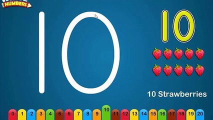 Writing Numbers 1 to 20 | Learn How to Count | Nursery Rhymes