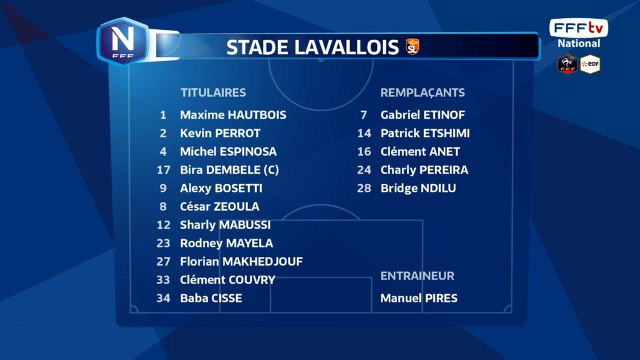 Compositions du Stade Lavallois.