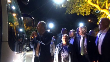 Cumhurbaşkanı adayı İnce Yalova’da havai fişeklerle karşılandı