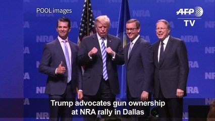 Trump rallies gun lobby in Dallas