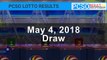 PCSO Lotto Results Today May 4, 2018 (6/58, 6/45, 4D, Swertres, STL & EZ2)