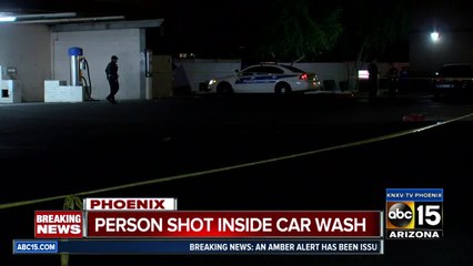 Man shot inside Phoenix car wash