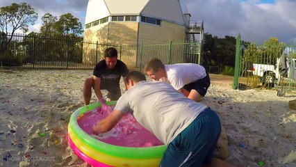 BOWLING BALL Vs. OOBLECK from 45m!