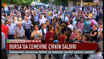 Bursa'da cemevine çirkin saldırı