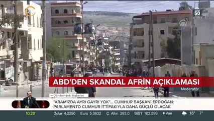 ABD'den skandal Afrin açıklaması