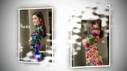 Mẫu áo dài in hoa, áo dài in họa tiết mới nhất (cập nhật ngày 04/05/2018)