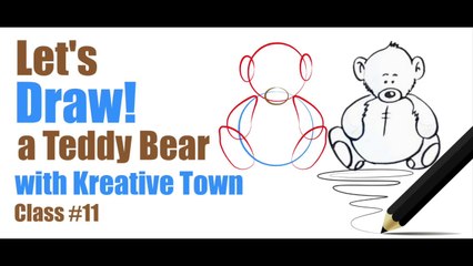Let's draw a teddy bear