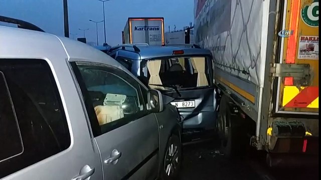 Samsun'da Zincirleme Trafik Kazası 15 Yaralı
