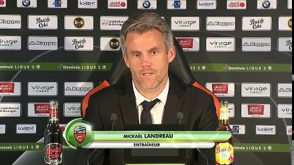 La réaction de Mickaël Landreau après FC Lorient - Bourg-en-Bresse (6-0)