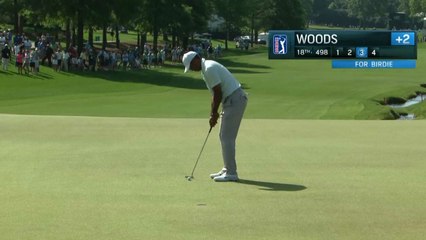 타이거 우즈 2오버파, 웰스파고 대회 컷 통과 / YTN