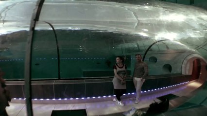 Saut en apnée dans une piscine de 40m de profondeur !