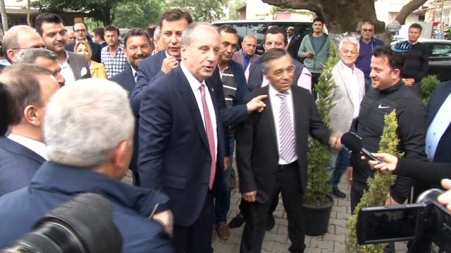 Muharrem İnce Elmalık Köyü'nde hemşehrileri ile bir araya geldi