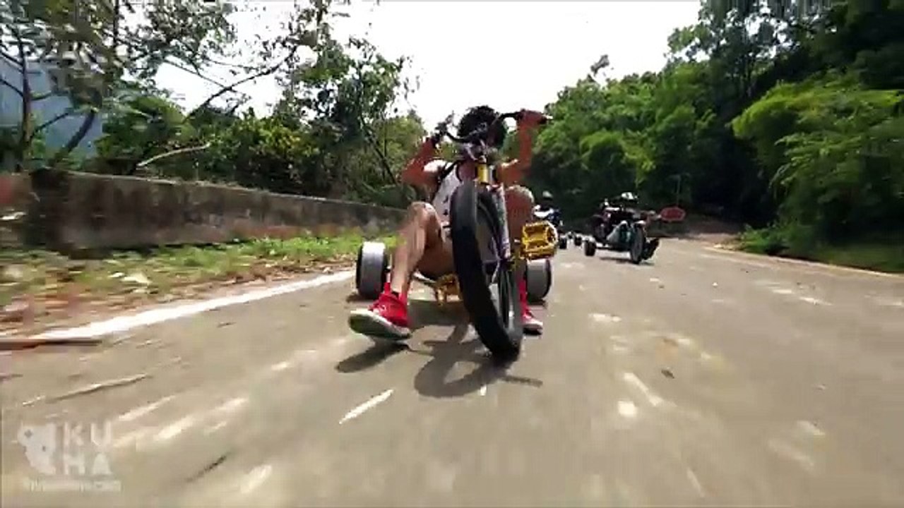 Trike Drifting - Bombing Mountains on Adult Big Wheels!