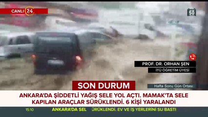 Ankara'da şiddetli yağış etkili