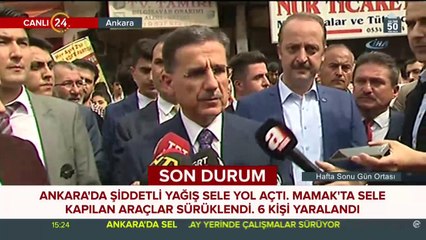 Ankara'da sel felaketi yaşandı