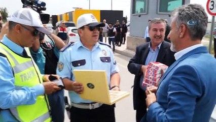 Sürücülere trafik kurallarının önemi anlatıldı