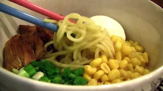 Ω (HD) ASMR - Nissan Nagoya Japanese Fried Porkchop Soup Ramen | 日清日式拉麵 ( Eating Sounds )