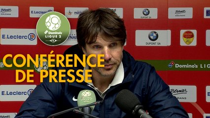 Conférence de presse US Orléans - Châteauroux (1-1) : Didier OLLE-NICOLLE (USO) - Jean-Luc VASSEUR (LBC) - 2017/2018