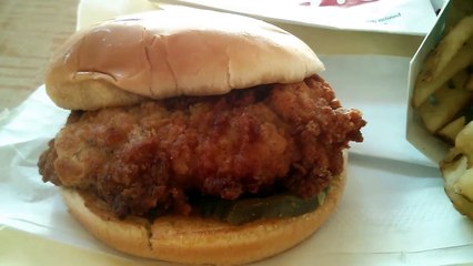 Chick-Fil-A  - Chicken Sandwich & Waffle Fries (And That's My Lunch)