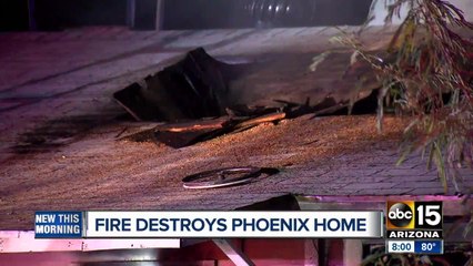 Phoenix home destroyed in fire