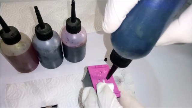 Hp Kartuş Dolumu (652 Siyah ve Renkli Kartuş) Tıkanıklık Yapmadan Doldurma