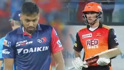 IPL 2018 : Alex Hales, Shikhar Dhawan hit 27 runs in Avesh Khan's over | वनइंडिया हिंदी