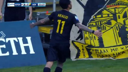 0-1 Sergio Araujo AMAZING Goal (11th in Superleague) - Apollon 0-1 AEK -  05.05.2018 [HD] - video Dailymotion