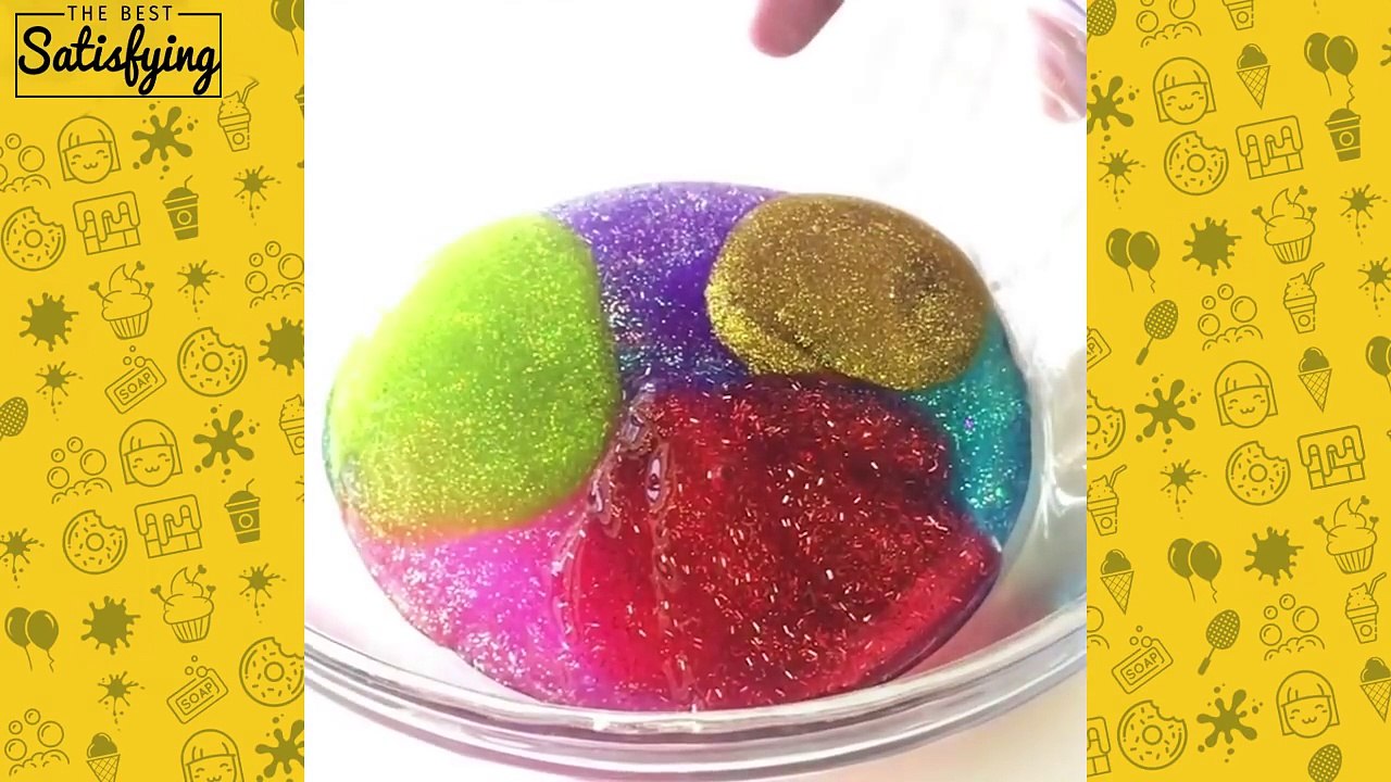 MOST SATISFYING GLUE GLITTER SLIME VIDEO l Most Satisfying Foil Slime Mixing ASMR Compilation 2018